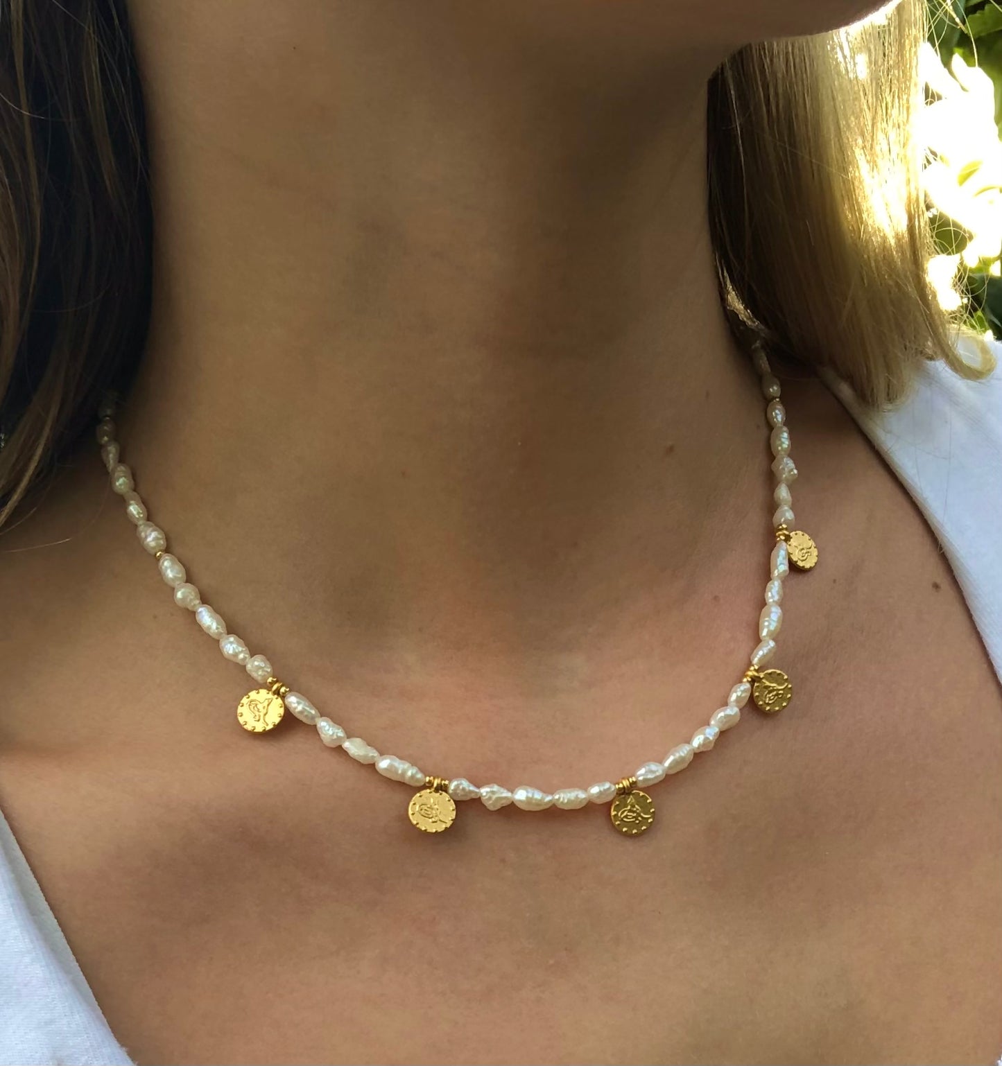 The Roma Necklace - Pearl